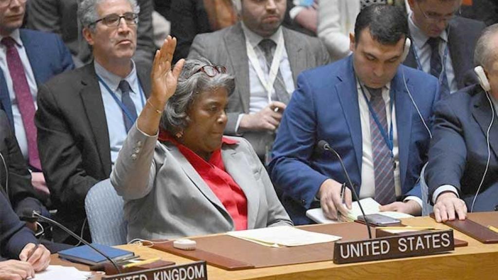 Washington abstained in voting on the resolution adopted by the UN Security Council on Monday