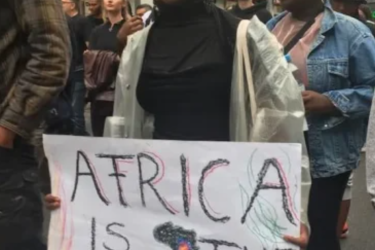 Africa placard rally